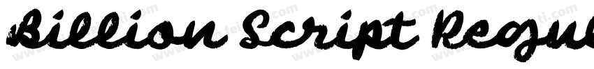 Billion Script Regular字体转换
